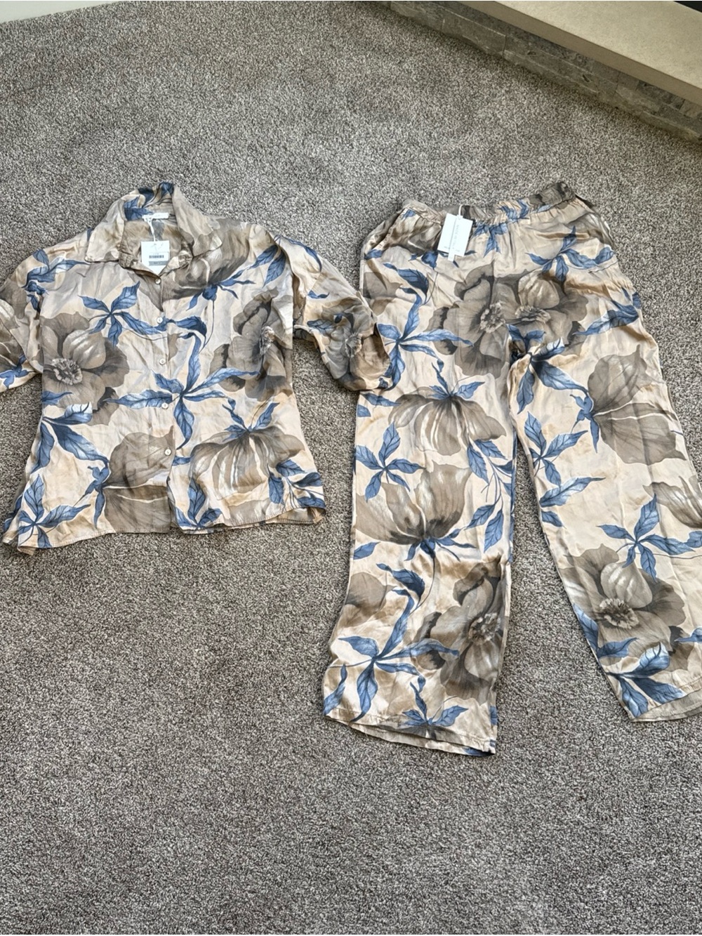 Milio-Milano Women’s Small But Oversized Fit NWT Retail $230 Pajama Beach Set